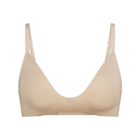 SKIMS Fits Everybody Wireless T-Shirt Demi Bra Lightly Lined Sand Size 34A - Picture 5 of 8
